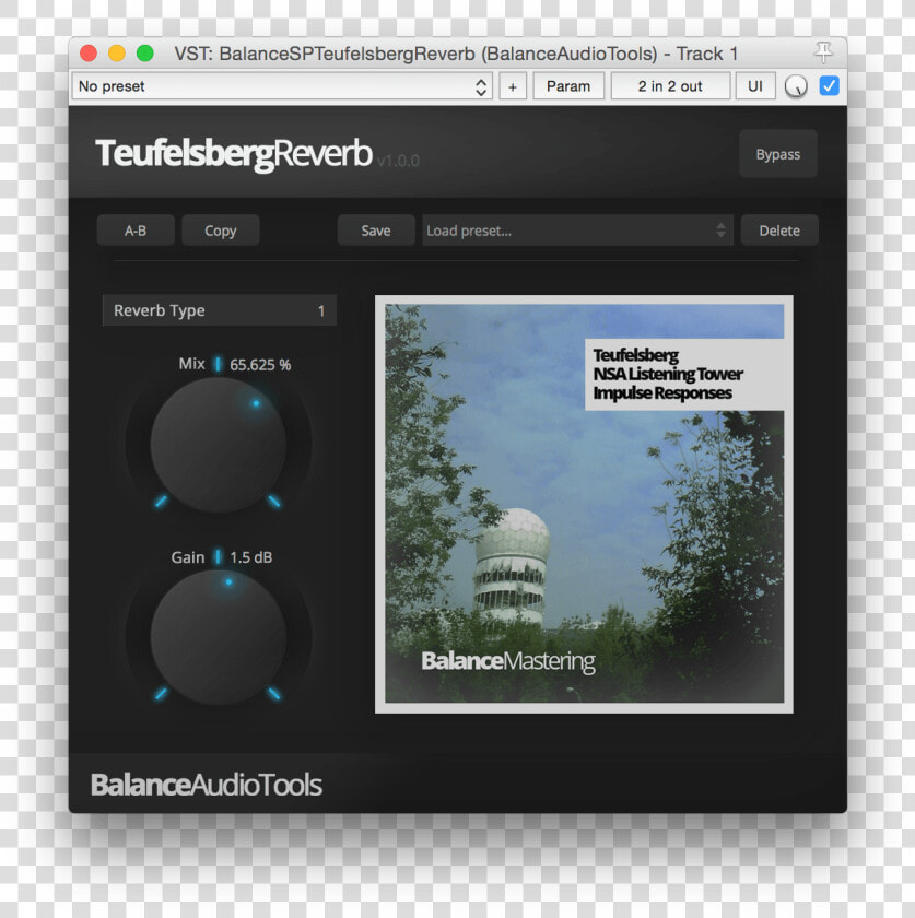 The Balance Audio Tools Teufelsberg Reverb   Latest Reverb Vst  HD Png DownloadTransparent PNG