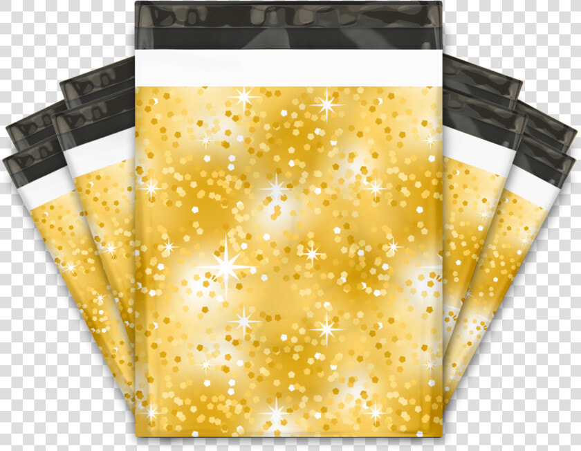 Gold Confetti Designer Poly Mailers Shipping Envelopes   Envelope  HD Png DownloadTransparent PNG