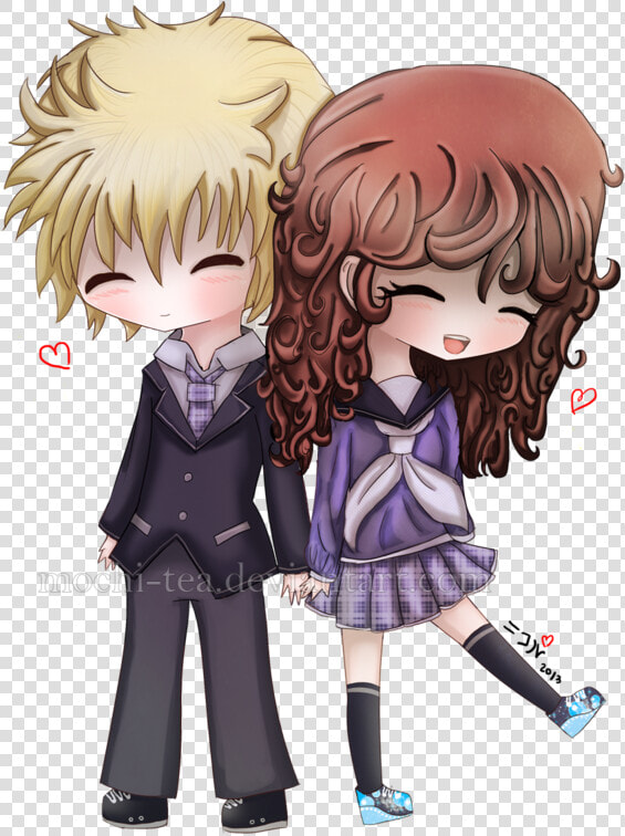 Cute Couple Cartoon Hugging   Anime Chibi Boy And Girl Png  Transparent PngTransparent PNG