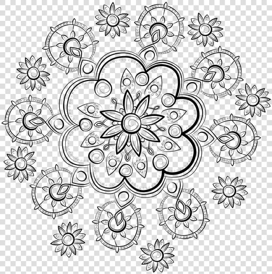 Flowers  Pattern  Mandala  Design Element  Transparent   Pattern Png Transparent Flower  Png DownloadTransparent PNG