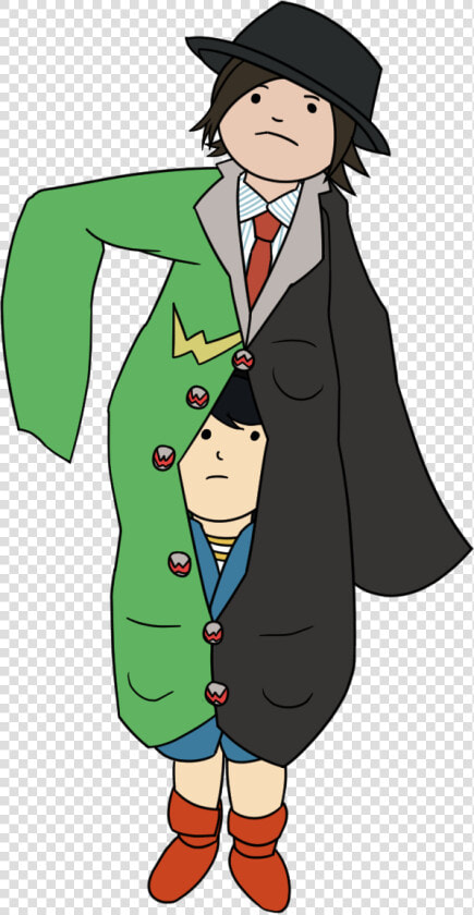 Neckbeard Drawing Trench Coat  HD Png DownloadTransparent PNG