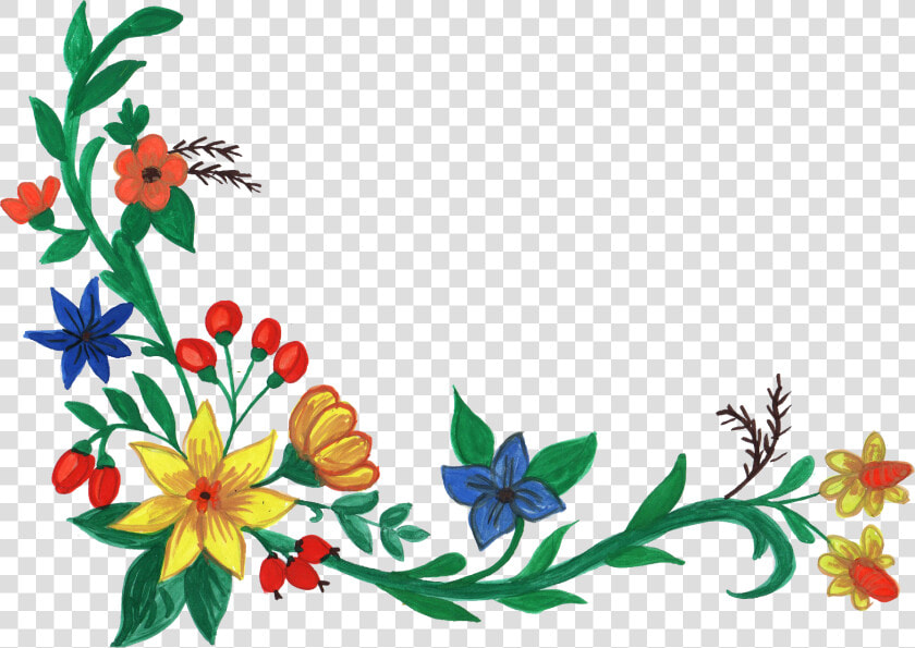 Floral Corner Png   Png Clipart Flower Corner Png  Transparent PngTransparent PNG