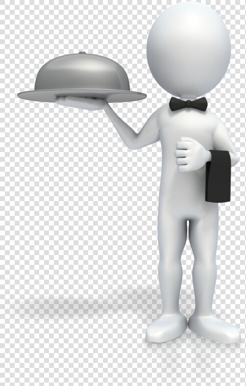 Stick Figure Png Transparent Background   3d Stick Figure Waiter  Png DownloadTransparent PNG