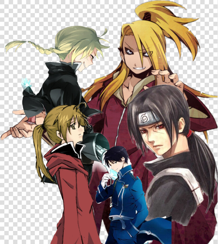  naruto  itachi  edelric  alelric  roymustang  fullmetalalchemist   Deidara Resurrected  HD Png DownloadTransparent PNG