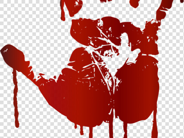 Handprint Clipart Blood   Bloody Handprint Transparent Background  HD Png DownloadTransparent PNG