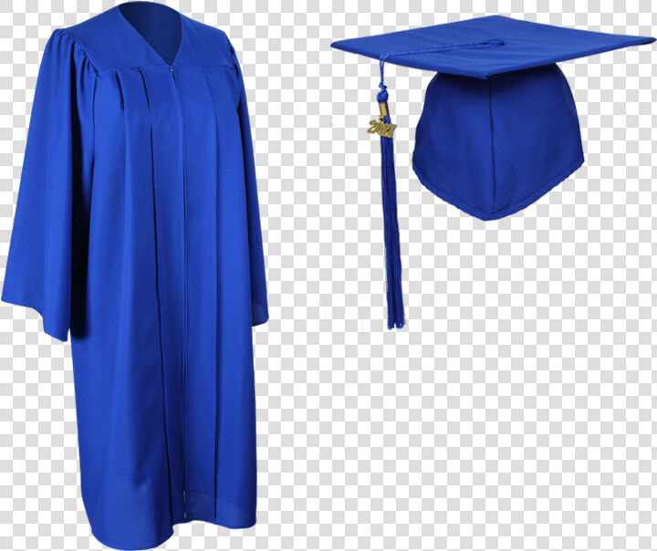 Blue Graduation Cap And Gown   Academic Dress  HD Png DownloadTransparent PNG