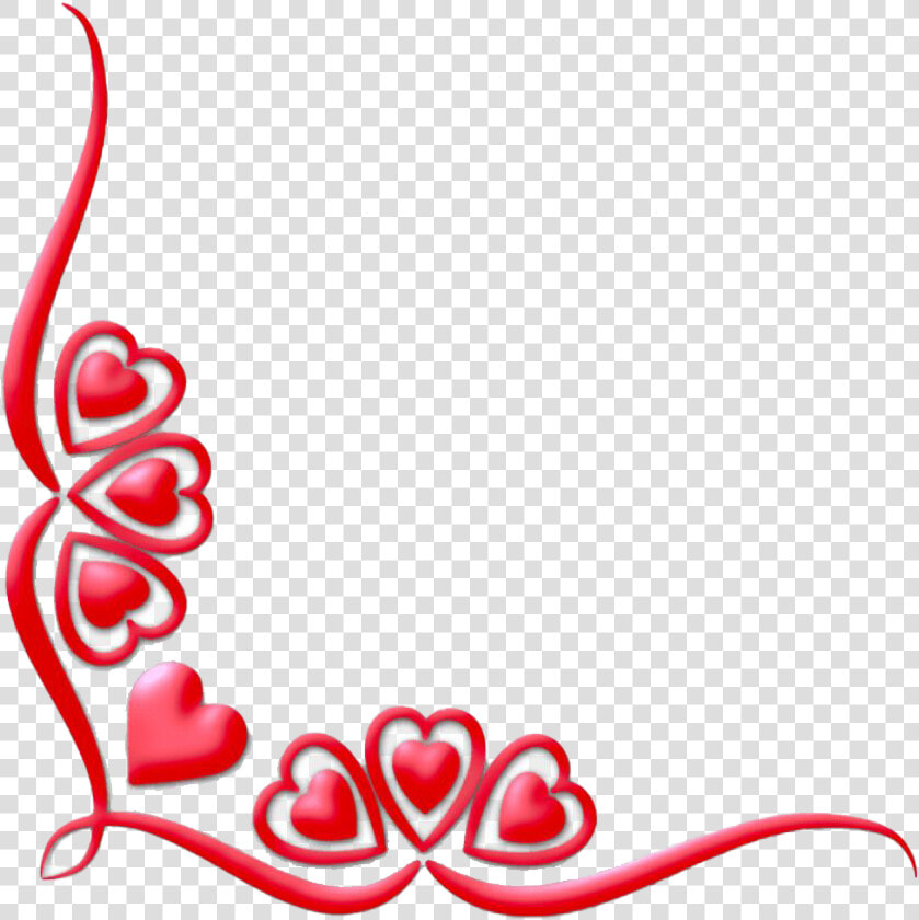 Heart Valentines Day Border Png Hd Image   Valentines Day Border Clip Art  Transparent PngTransparent PNG