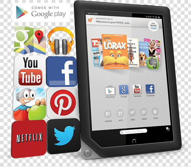 Barnes  amp  Noble S Nook Hd  And Nook Hd Haven T Really   Smartphone  HD Png DownloadTransparent PNG