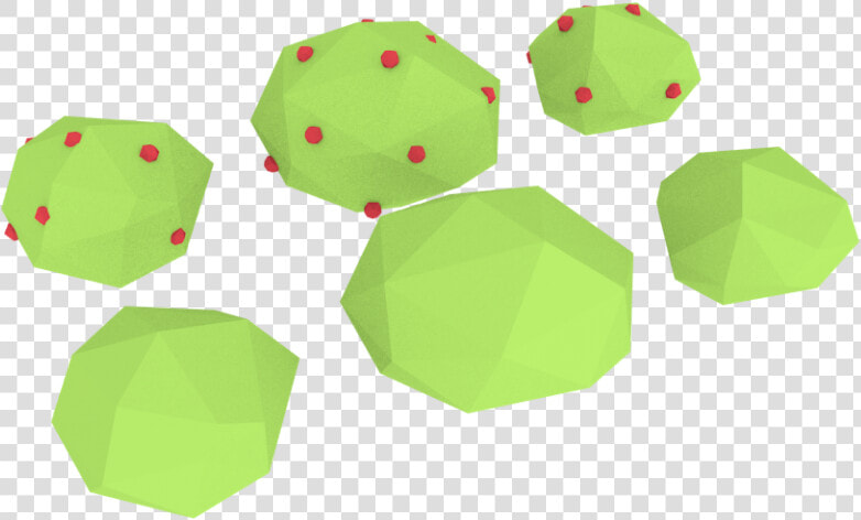 Low Poly Bushes 3d Model   Origami  HD Png DownloadTransparent PNG