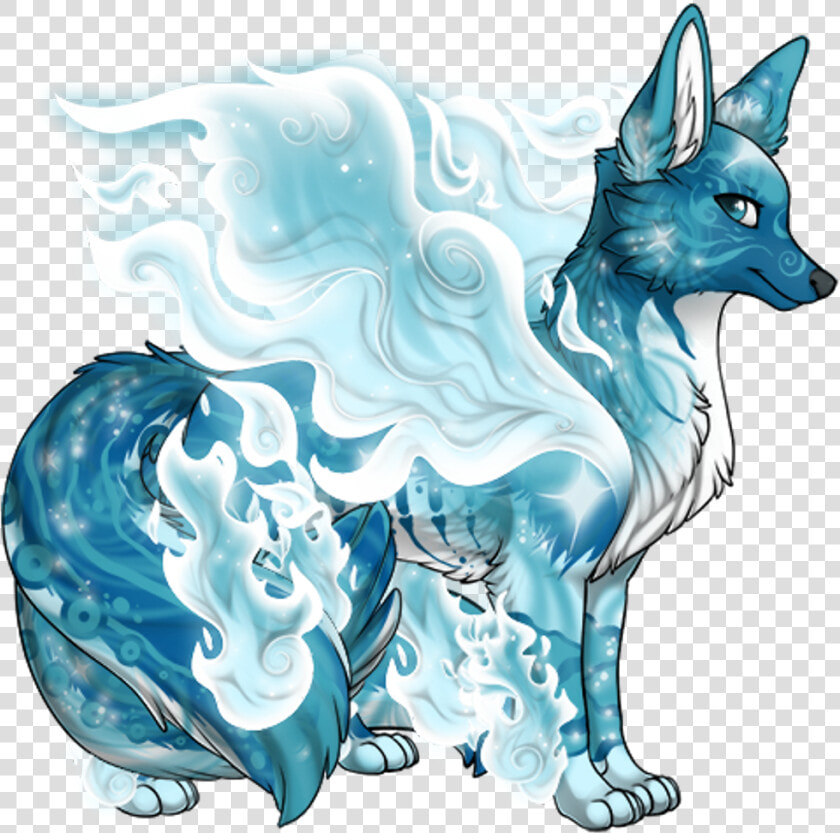  blue  white  wolf  animals  winged  wings  freetoedit   Blue And White Wolf  HD Png DownloadTransparent PNG