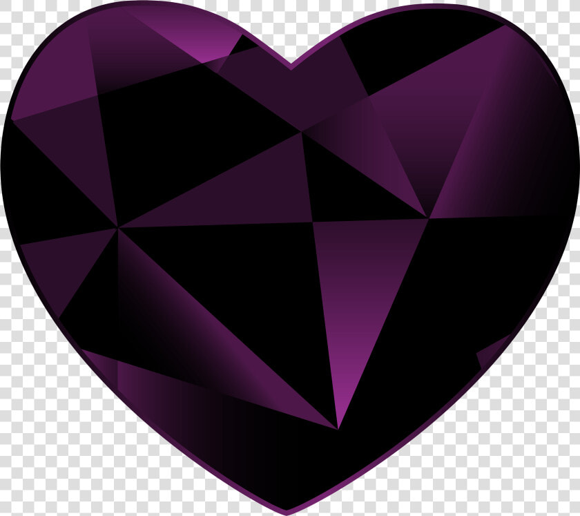 Gem Heart Png Clipart   Black Gem Heart Png  Transparent PngTransparent PNG