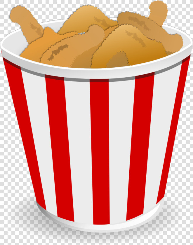 Fried Chicken Bucket Hot Tub   Chicken Wings Bucket Cartoon  HD Png DownloadTransparent PNG