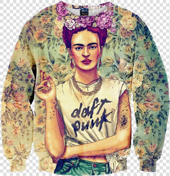 Frida Kahlo Daft Punk T Shirt  HD Png DownloadTransparent PNG