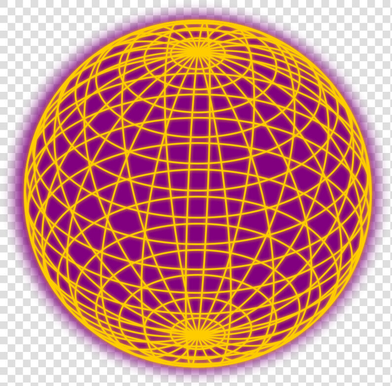 Free Vector Red Wired Globe Outline   Wireframe Sphere  HD Png DownloadTransparent PNG