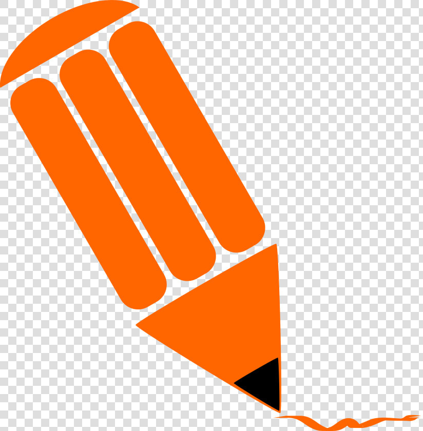 Orange Pencil Clip Art   Png Download   Orange Pencil Clip Art  Transparent PngTransparent PNG