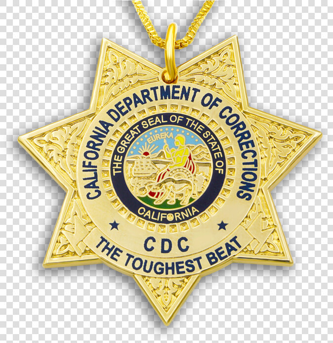 Cdc Necklace  amp  Gold Chain California State Seal Toughest   Emblem  HD Png DownloadTransparent PNG