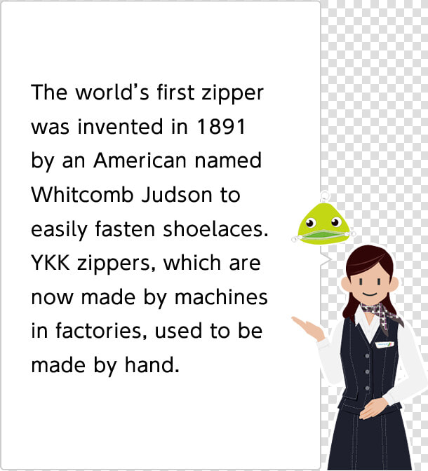 The World S First Zipper Was Invented In 1891 By An   Cartoon  HD Png DownloadTransparent PNG