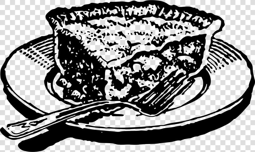 Slice Of Pie Clip Arts   Apple Pie Clipart Black And White  HD Png DownloadTransparent PNG