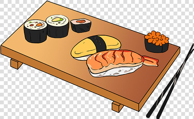 How To Draw Sushi   California Roll  HD Png DownloadTransparent PNG