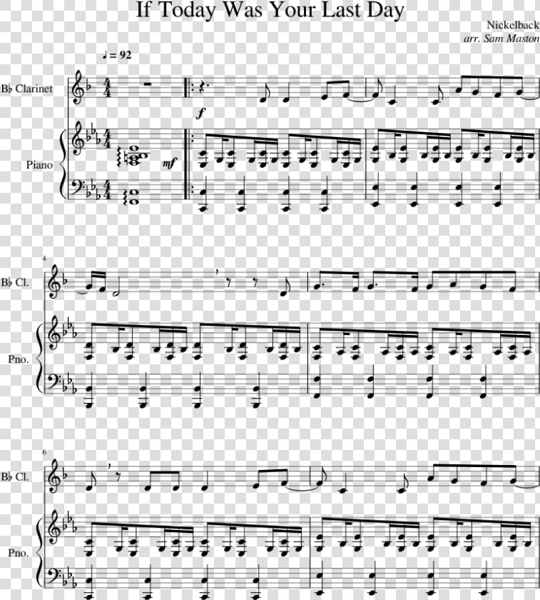 High Hopes Clarinet Sheet Music Easy  HD Png DownloadTransparent PNG