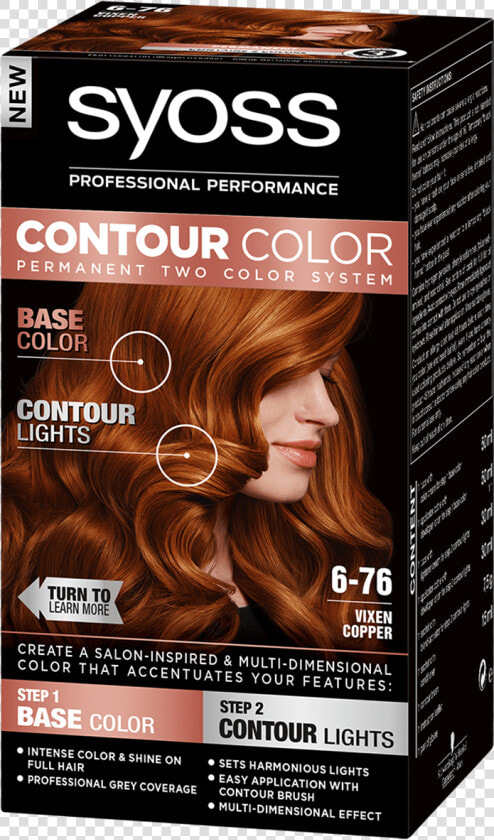 Syoss Com Contour Color 6 76 Vixen Copper Blond   Syoss Contour Color  HD Png DownloadTransparent PNG