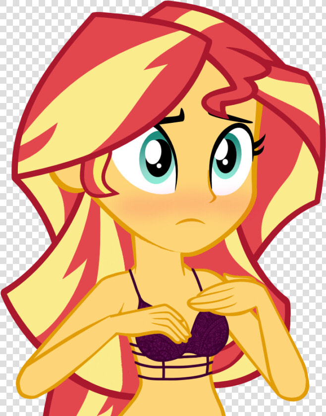 Blushing Bra Clothes   Equestria Girl Sunset Shimmer  HD Png DownloadTransparent PNG