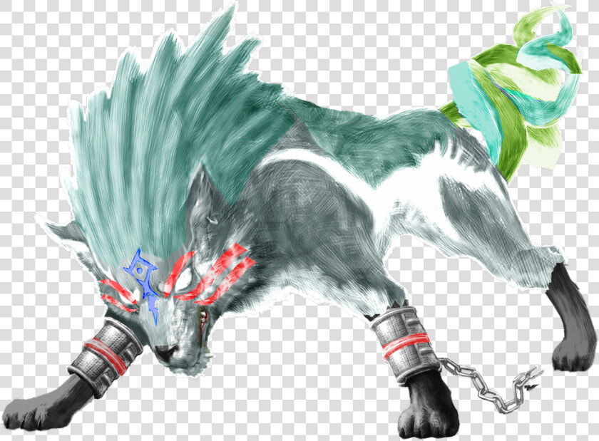 Oni Wolf Link Artwork From Twilight Princess By Zerjer97   Fierce Deity Wolf Link  HD Png DownloadTransparent PNG