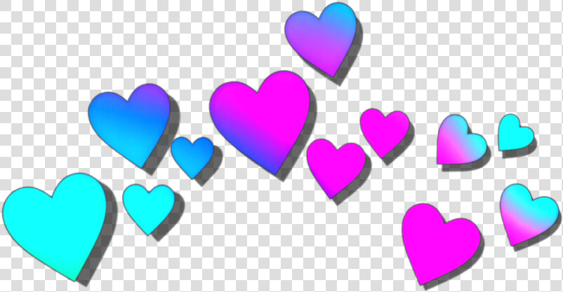  ftestickers  hearts  crown  heartcrown  holographic   Heart  HD Png DownloadTransparent PNG