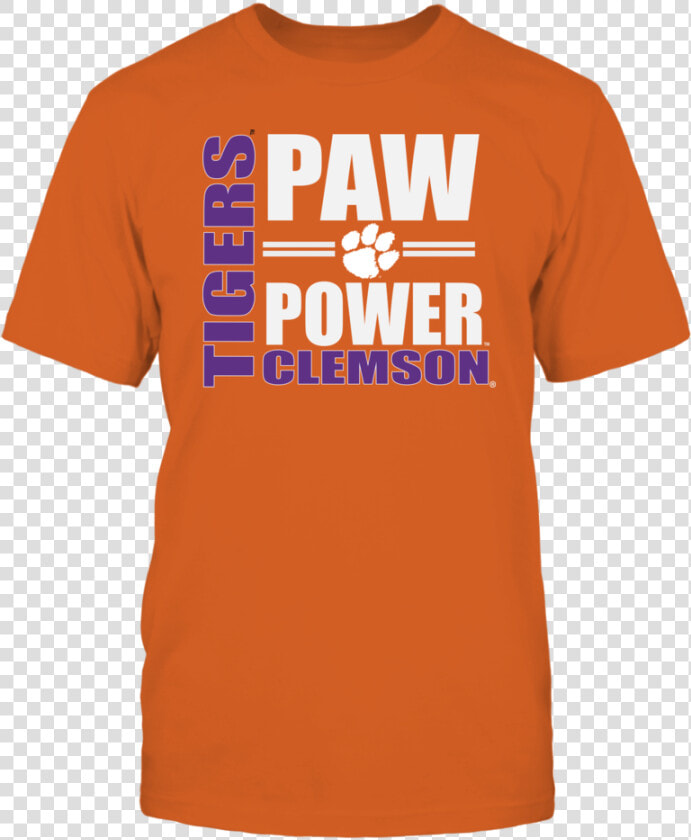 Clemson Tiger Football Paw Power T Shirt   Active Shirt  HD Png DownloadTransparent PNG