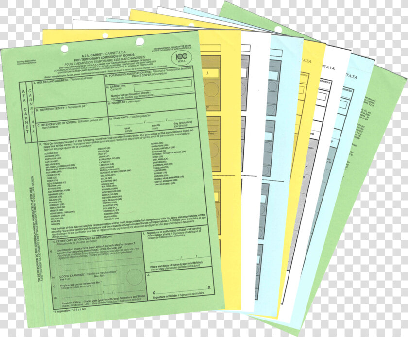 Ata Carnet Form  HD Png DownloadTransparent PNG