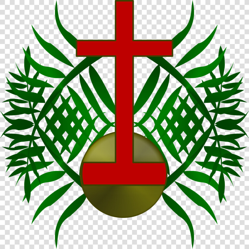 Palm  Sunday  Logo  Cross  Church  Christ  Christian   Palm Sunday  HD Png DownloadTransparent PNG