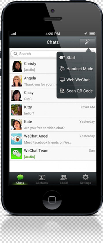 Wechat Screen Friends   Aplikasi Wechat Itu Apa  HD Png DownloadTransparent PNG