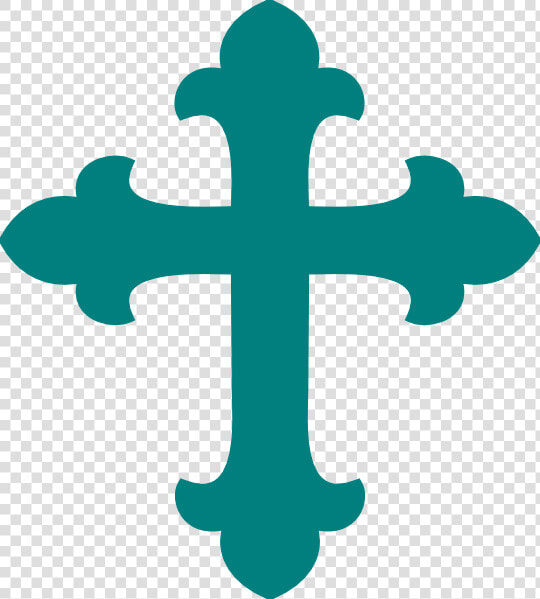 Teal Cross Clip Art At Clker   Clipart Baptism Cross  HD Png DownloadTransparent PNG