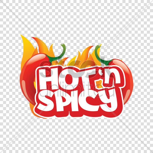 Spicy Logo Clipart Vector Library Stock Vegetable Cartoon   Hot And Spicy Vector  HD Png DownloadTransparent PNG