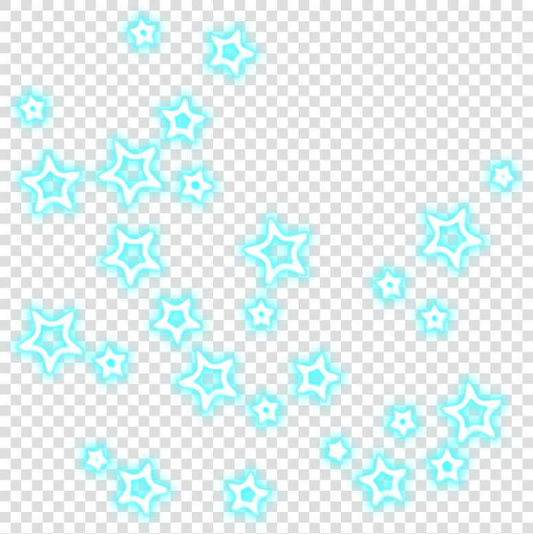 Estrellas Luz De Neón png turquesas   Neon Blue Stars Transparent  Png DownloadTransparent PNG