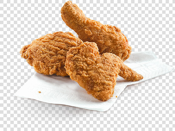 3pcs Fried Chickens   3 Pcs Fried Chicken  HD Png DownloadTransparent PNG