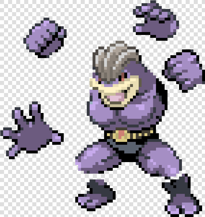 Machamp Pokemon Pixel Art  HD Png DownloadTransparent PNG