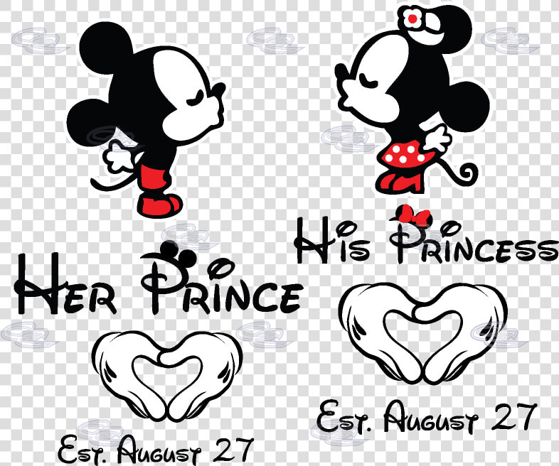 Her Prince His Princess Little Mickey Minnie Mouse   Mr And Mrs Mickey Mouse  HD Png DownloadTransparent PNG