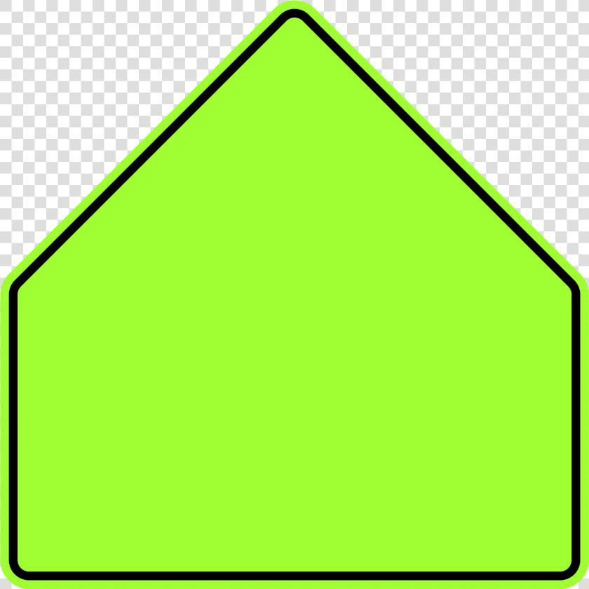 Pentagon Road Sign Green  HD Png DownloadTransparent PNG