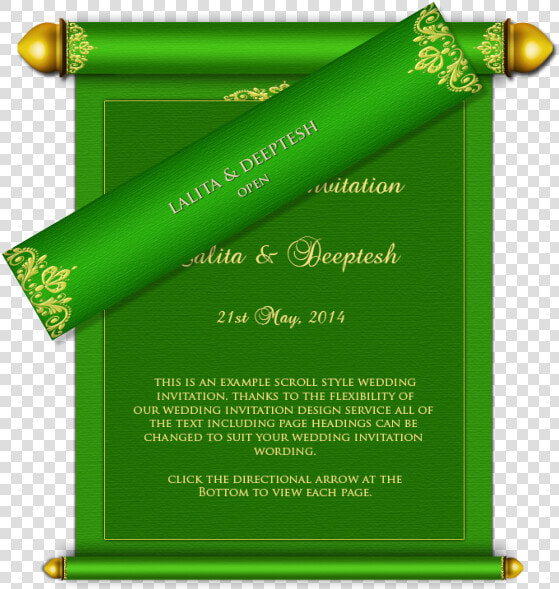 Scroll Clipart Wedding Indian   Wedding Invitation Card Design Scroll  HD Png DownloadTransparent PNG