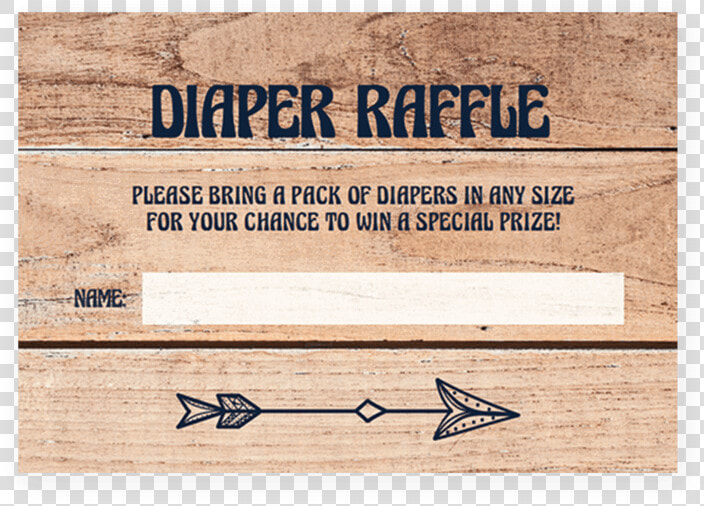 Printable Baby Shower Diaper Raffle Tickets For Rustic   Plank  HD Png DownloadTransparent PNG