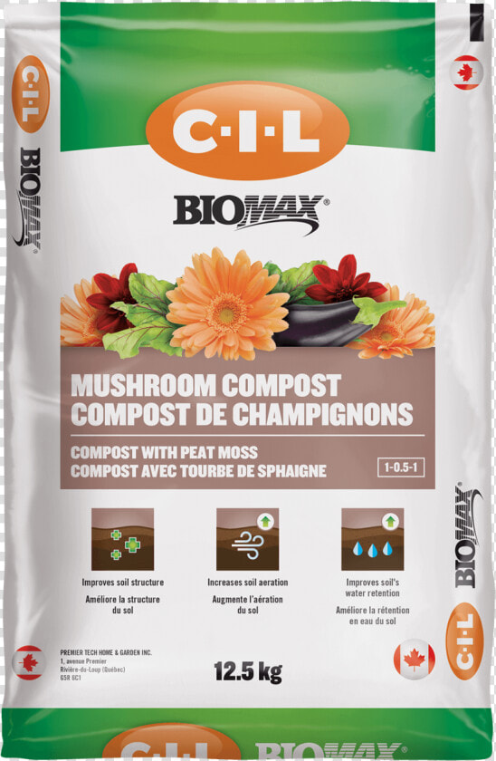 Cil Biomax Mushroom Compost 1   Biomax Manure Compost  HD Png DownloadTransparent PNG