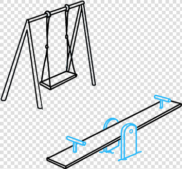 How To Draw A Playground   Playground Drawing Easy  HD Png DownloadTransparent PNG