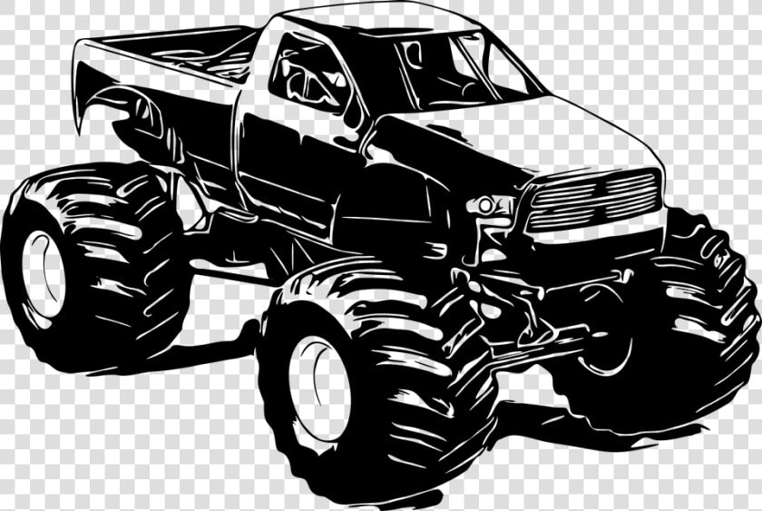 Monster  Truck  Vehicle  Tires  Power  Wheel  Texas   Black And White Monster Truck Png  Transparent PngTransparent PNG