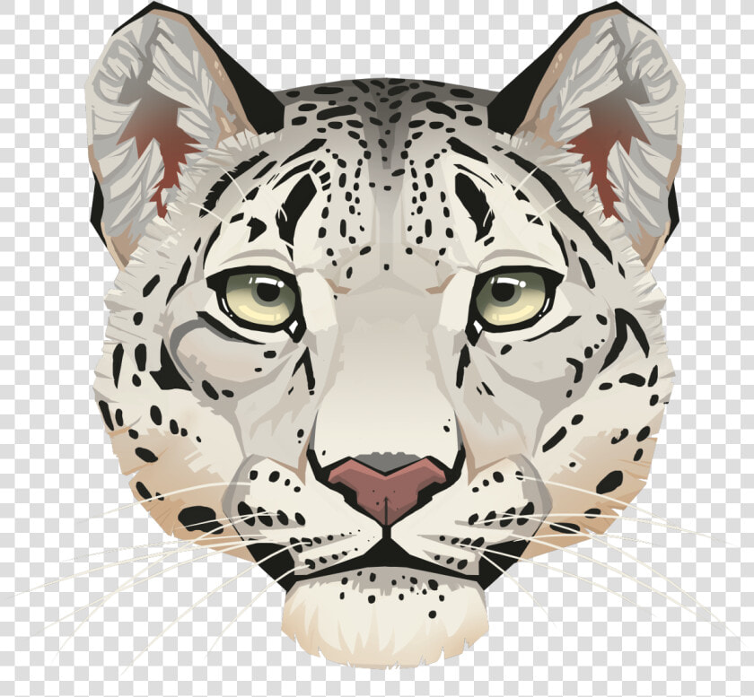 Snow Leopard Face By Eliket P  HD Png DownloadTransparent PNG