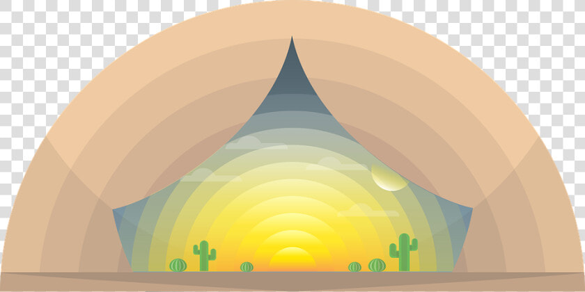 Sunrise  Sun  Sunset  Nature  Sand  Desert  Cactus   Circle  HD Png DownloadTransparent PNG