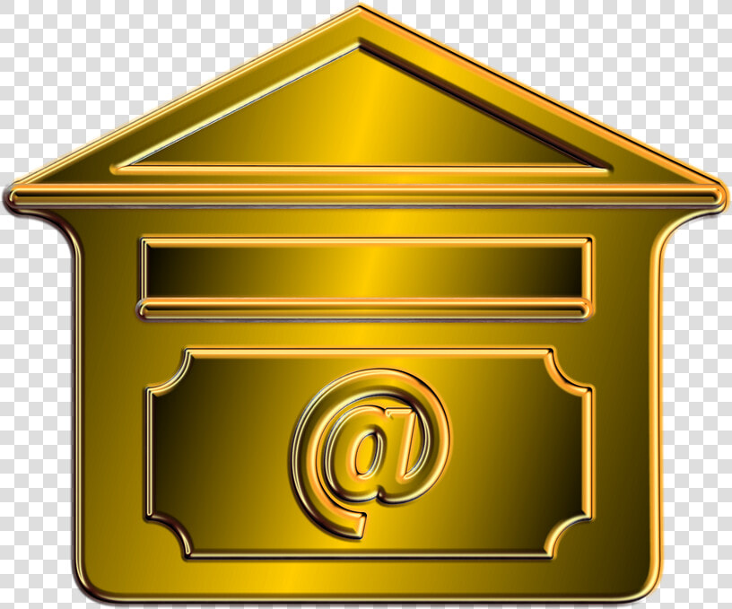 Mail Box  Letter Boxes  Mailbox  Gold  Post  Box  Metal   Gold Mail  HD Png DownloadTransparent PNG