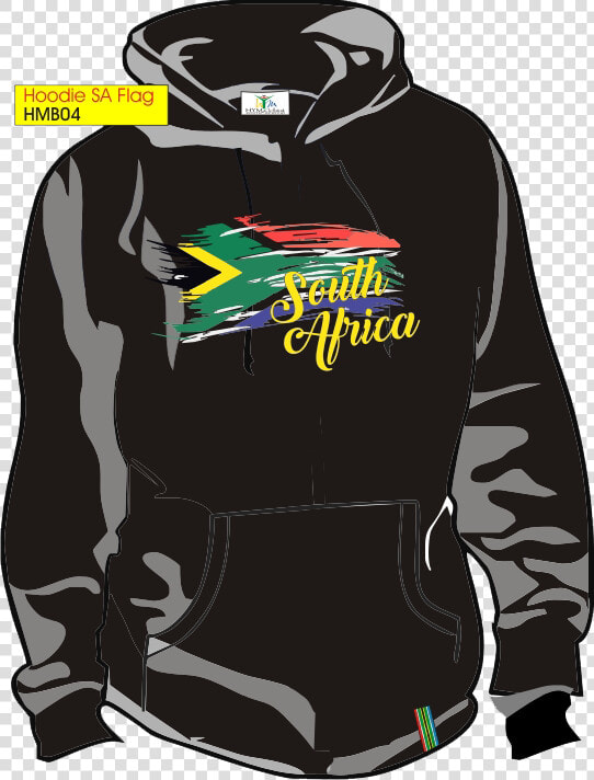 Sa Flag Black Hoodie   Black Hoodie Template Png  Transparent PngTransparent PNG