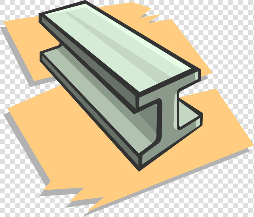 Vector Illustration Of Rolled Steel Joist I beam Used   Vigas Dibujo Png  Transparent PngTransparent PNG