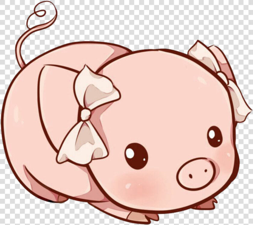 Mq Pink Pig Cute Kawaii   Cute Pig Drawing Easy  HD Png DownloadTransparent PNG